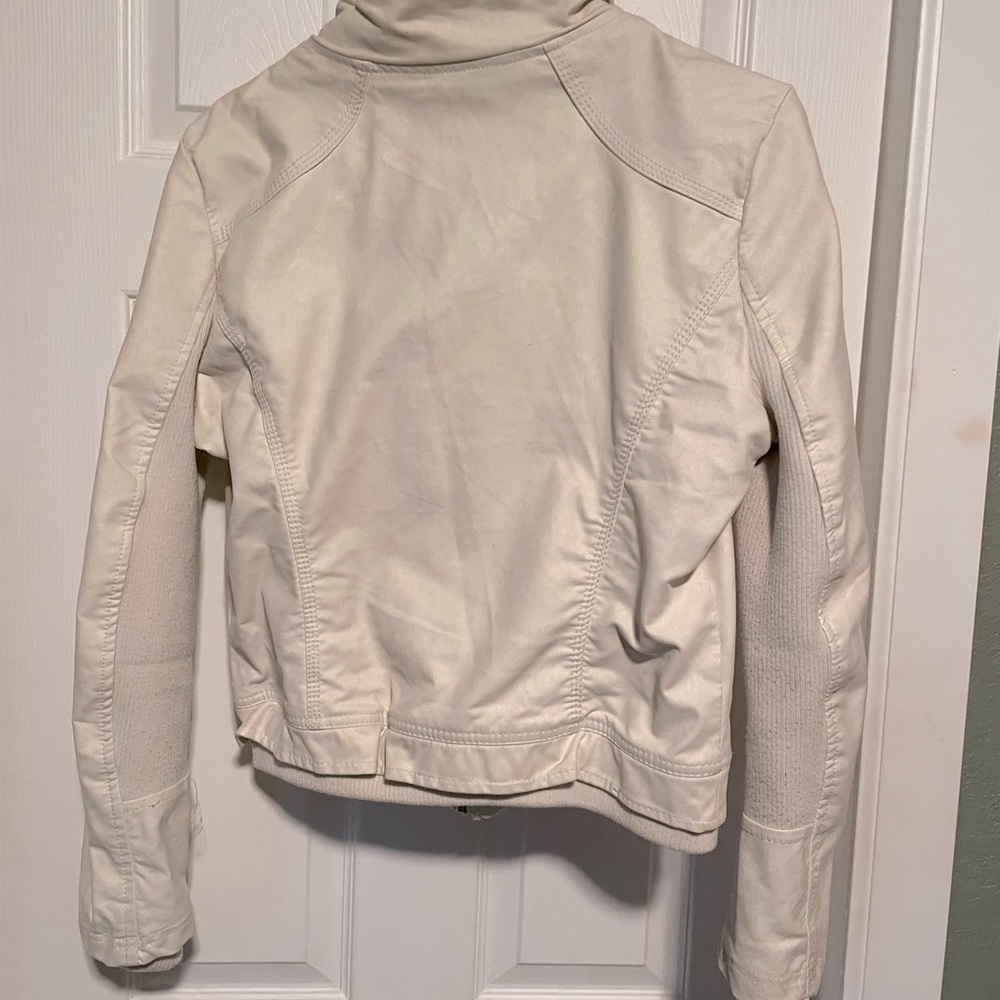 Cream bomber jacket - Picture 3 of 4